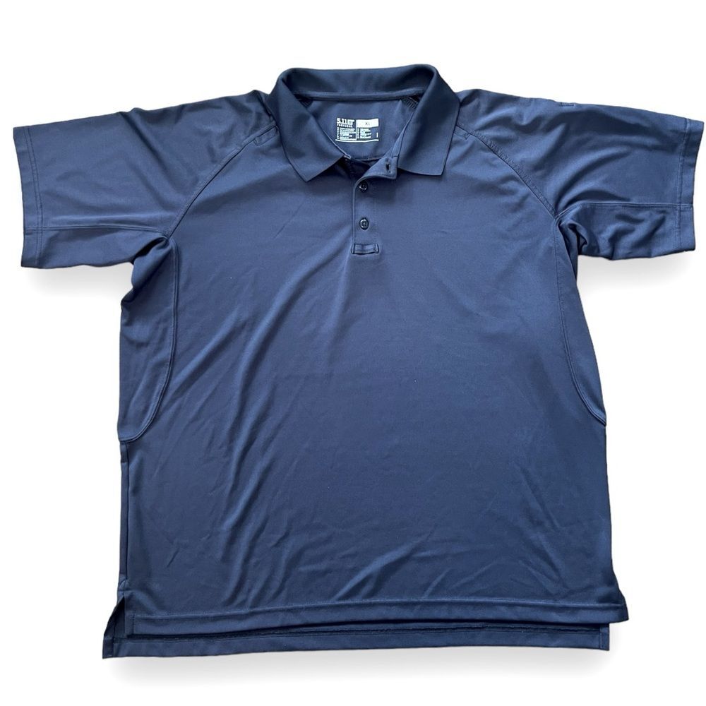 5.11 Tactical Series Mens Polo Shirt Short Sleeves Workwear Dark Grey Size XL